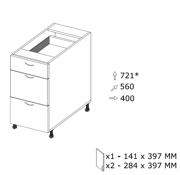 Alakaappi SSZ 4/3 MX L 400 x K 721 Alakaappi SSZ 4/3 MX L 400 x K 721